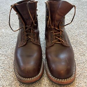 Nick’s Classic Falcon Dark Brown Leather Men's Boots